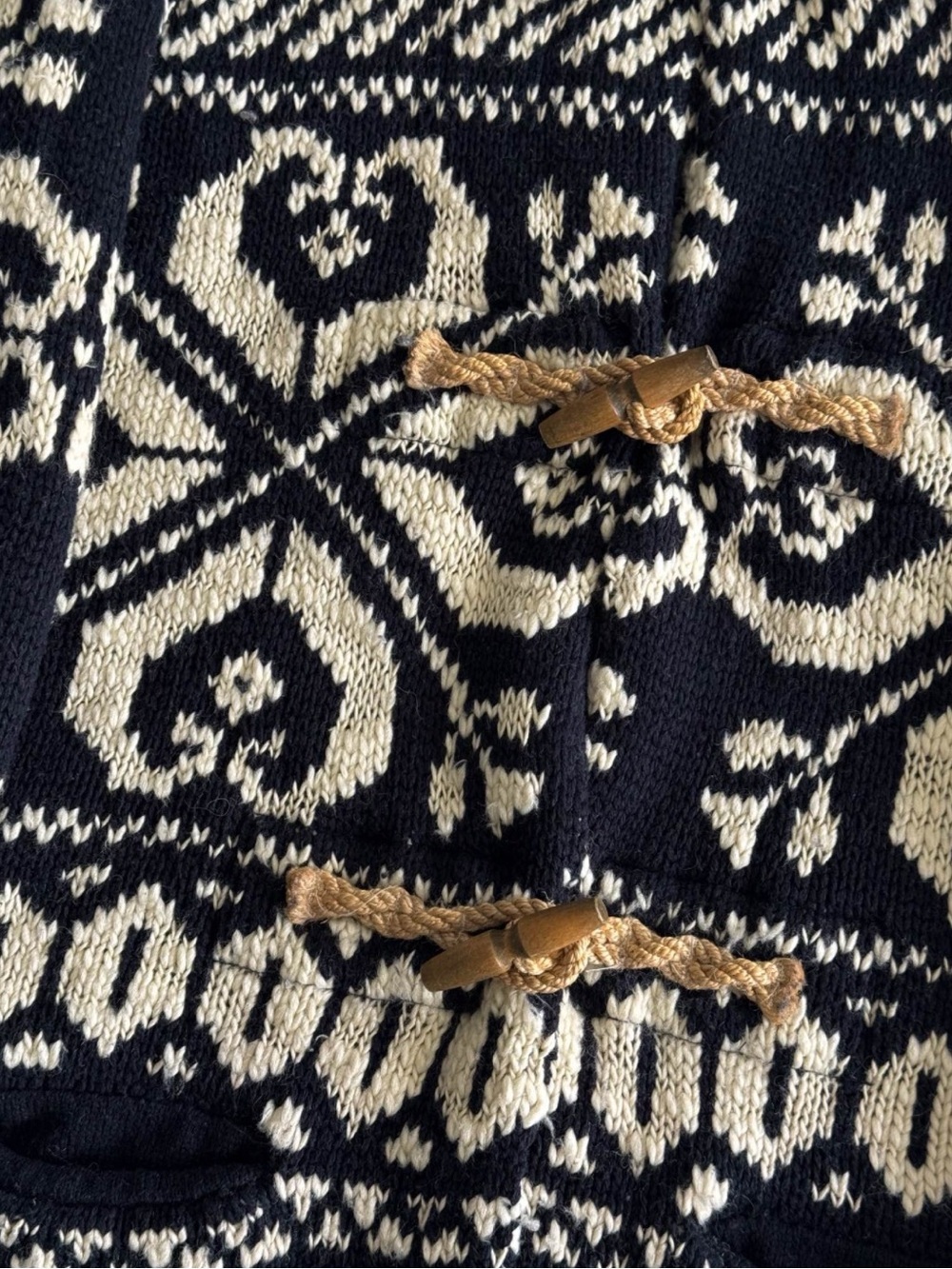 Ralph Lauren Denim & Supply Southwestern Wool Blend Knit Toggle Cardigan - Picture 6 of 7
